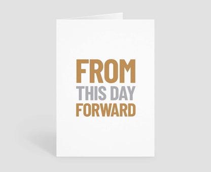 From This Day Forward Wedding Card