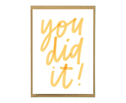 You Did It! Congratulations Card