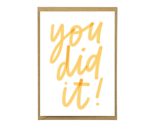 You Did It! Congratulations Card