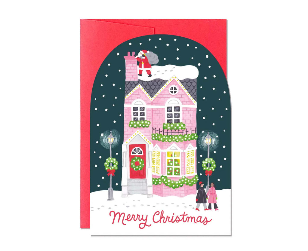 Merry Christmas Christmas Townhouse Christmas card