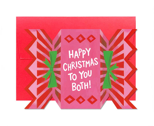 Happy Christmas To You Both Christmas Cracker Christmas card