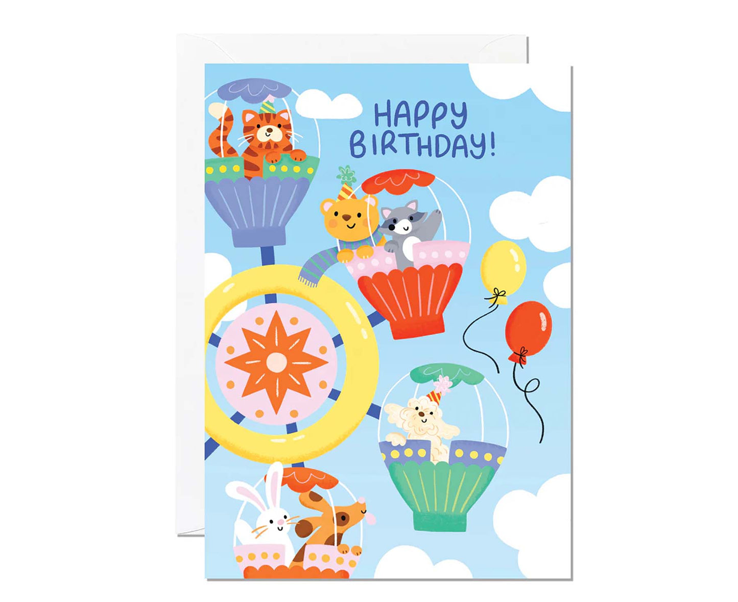 Kids Ferris Wheel Birthday Card