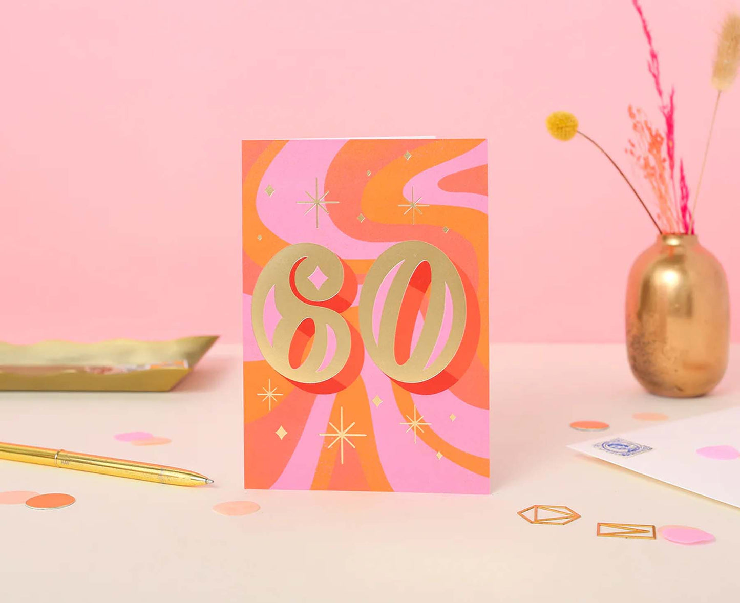 Gold Foiled 60th Birthday Card