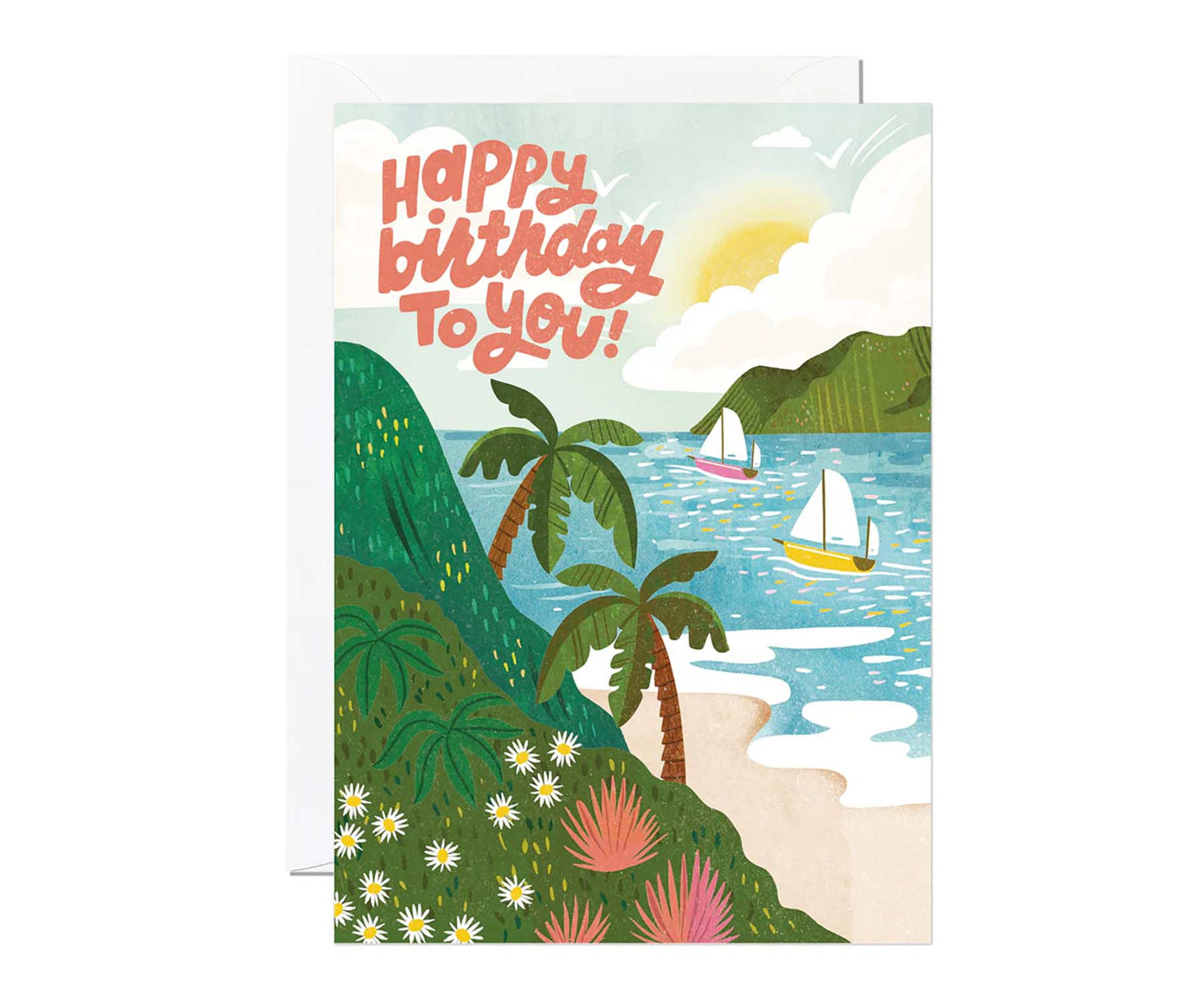 Birthday Beach Birthday Card