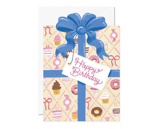 Birthday Present Cutout Birthday Card