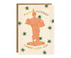 Magnificent One Greek God Gold Foiled Birthday Card