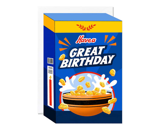 Great Birthday Cereal Spot Gloss Birthday Card