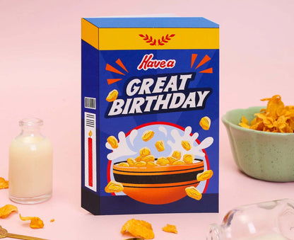 Great Birthday Cereal Spot Gloss Birthday Card