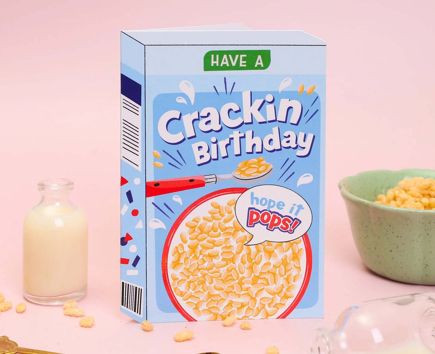 Crackin Birthday Cereal Spot Gloss Birthday Card