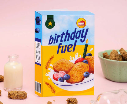 Birthday Fuel Cereal Spot Gloss Birthday Card