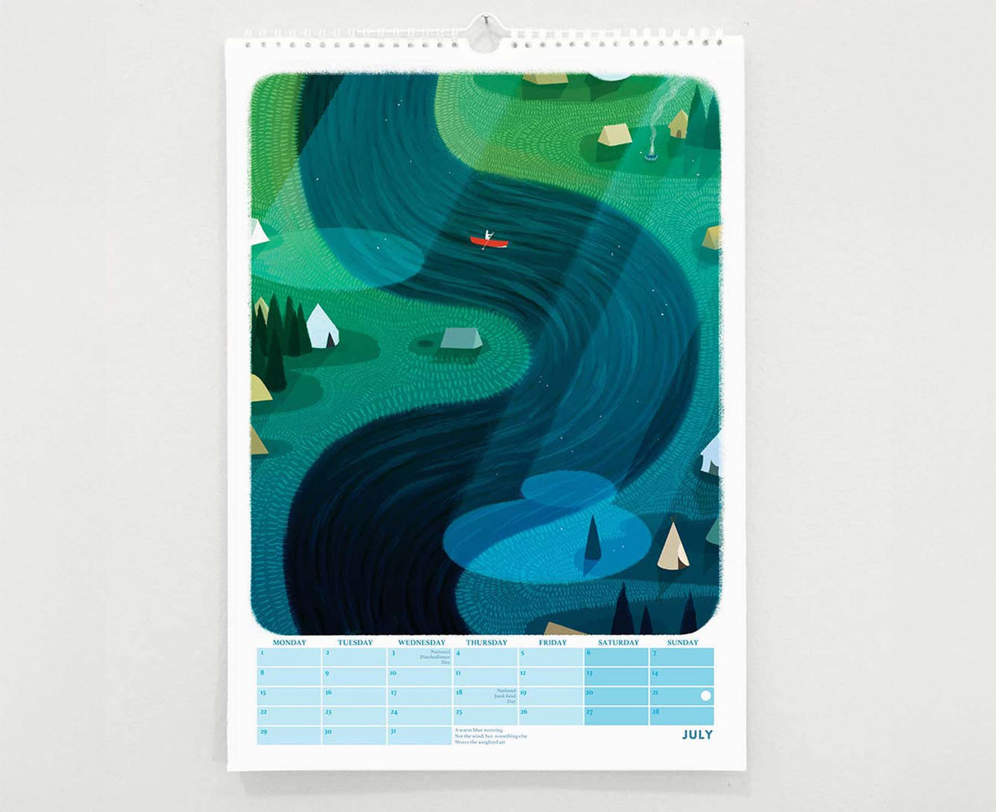 Calendar for Introverts 2025 Wall Calendar