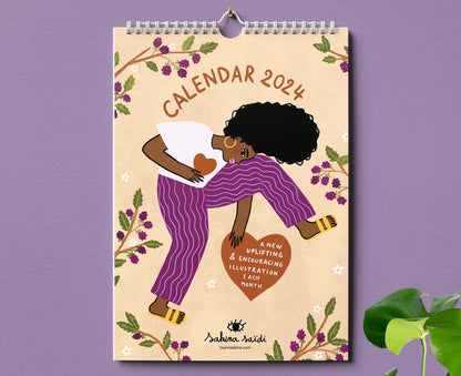 A Journey of Growth Illustrated 2024 Calendar