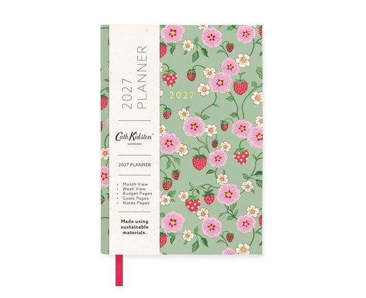 2027 Strawberry Green Cath Kidston A6 Diary