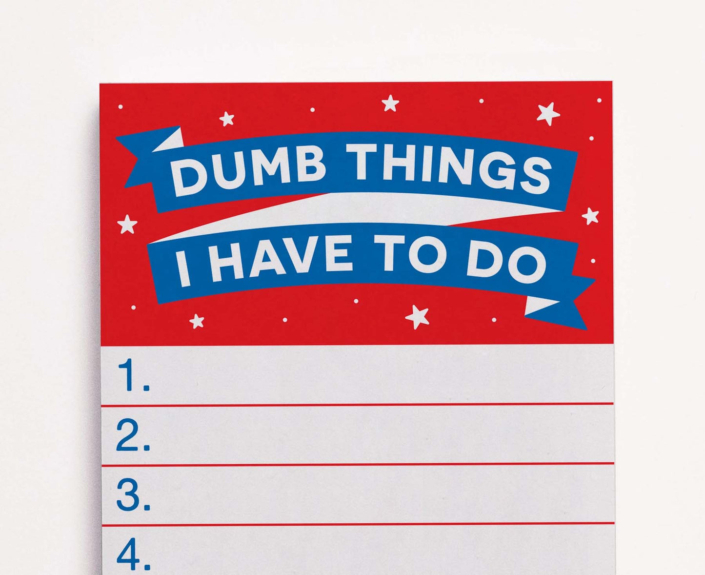 Dumb Things Note Pad