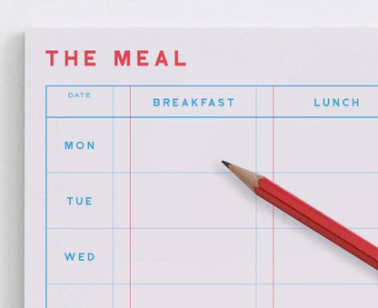 The Meal Desk Pad with Pencil