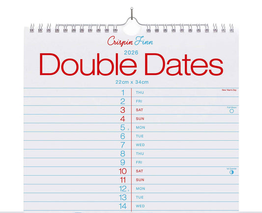 2026 Double Dates Wall Calendar