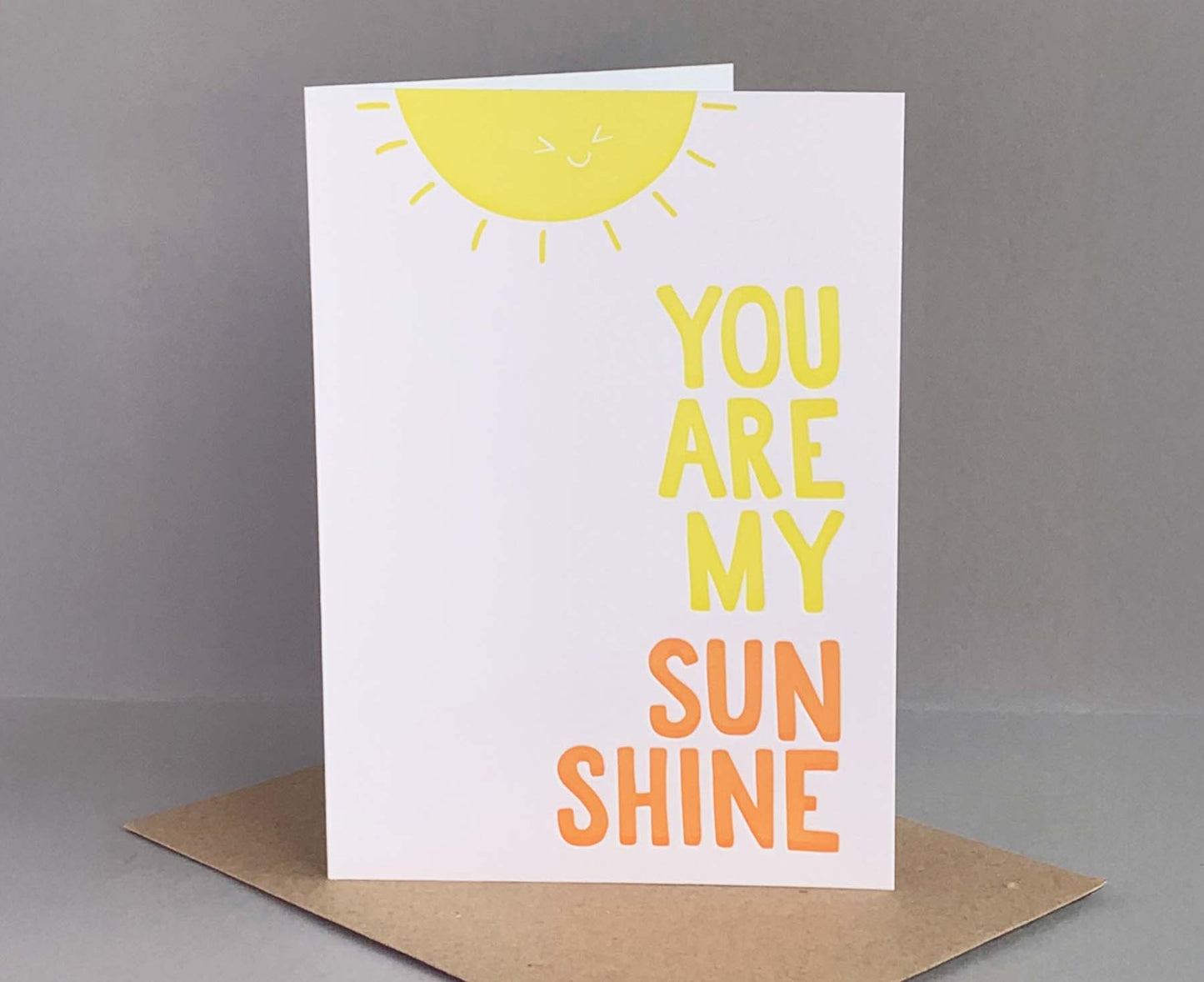 You Are My Sunshine Letterpress Card