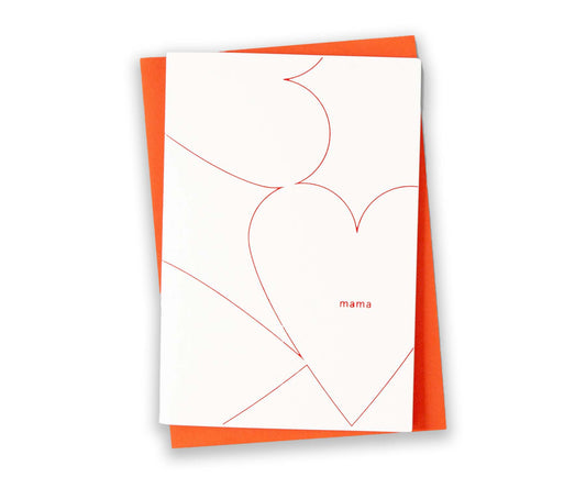 Mama Red Foil Blocked Mother's Day Card