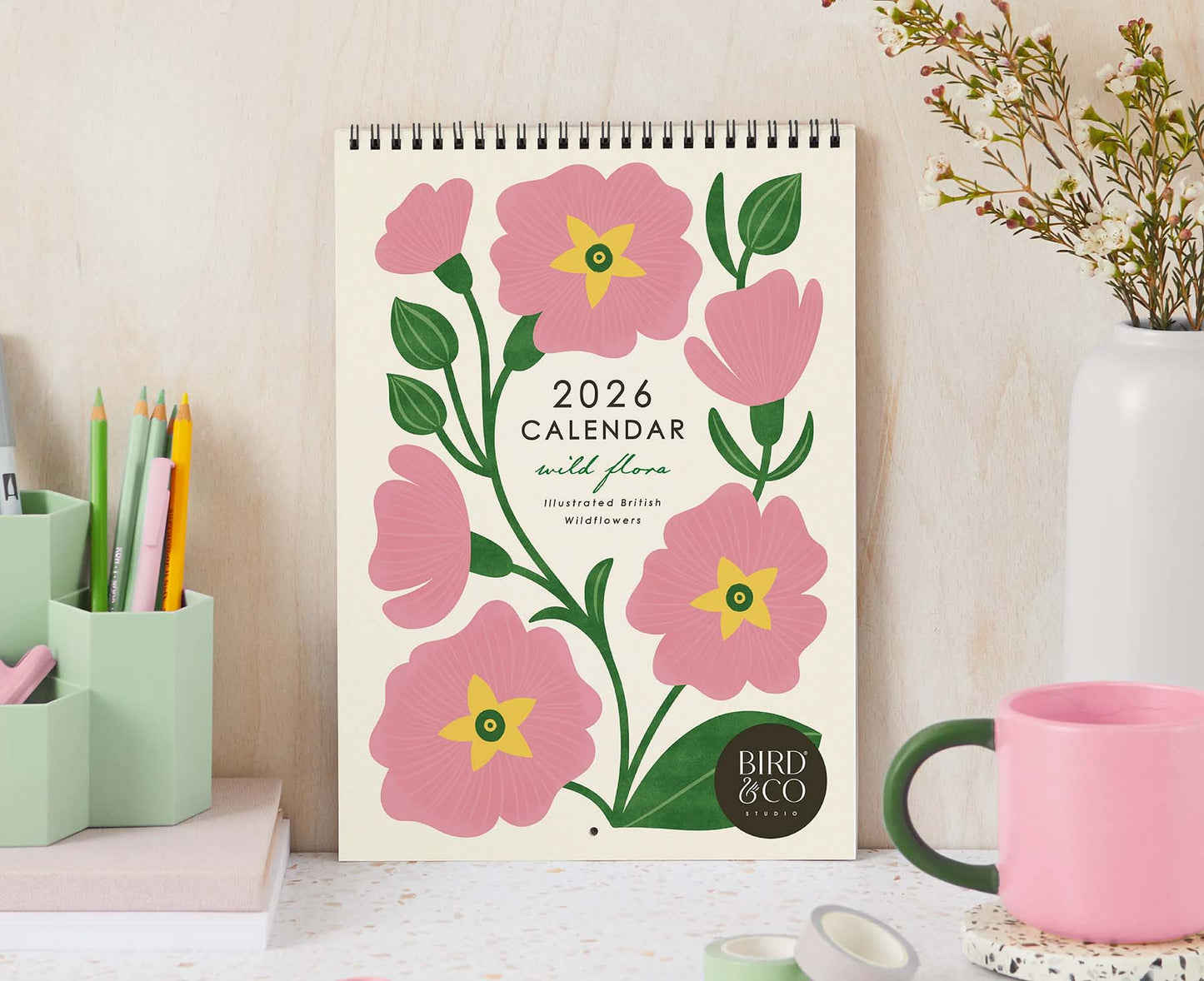 Wild Flora British Flowers Illustrated 2026 Calendar
