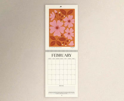 Wild Flora British Flowers Illustrated 2026 Calendar