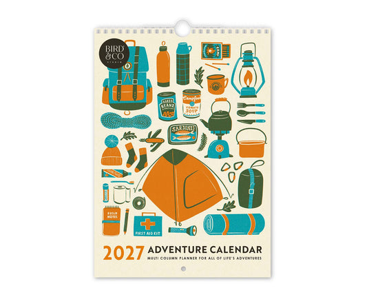 Outdoor Adventure Activities Illustrated 2027 Calendar & Planner