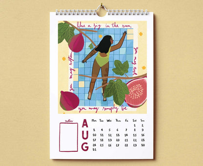 Uplifting & Encouraging Illustrated 2026 Calendar