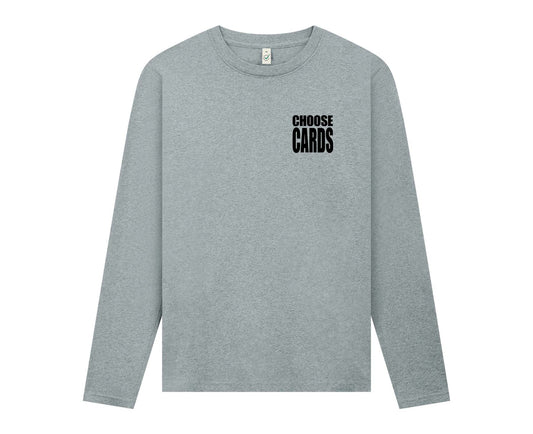 Choose Cards Long Sleeve Organic Cotton Logo T-Shirt [Pre-Order]