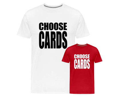 'Choose Cards' Screenprinted T-Shirt