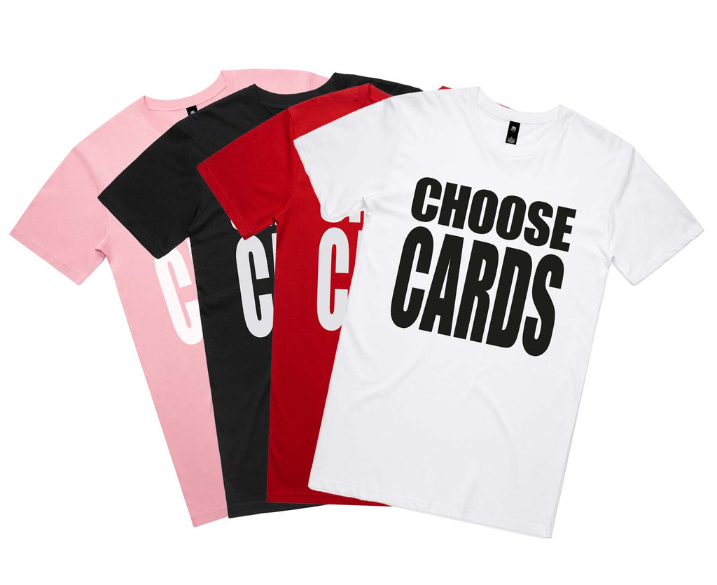 'Choose Cards' Screenprinted T-Shirt