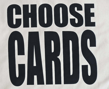 'Choose Cards' Screenprinted Tote Bag
