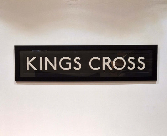 Kings Cross Framed London Bus Blind Clearance