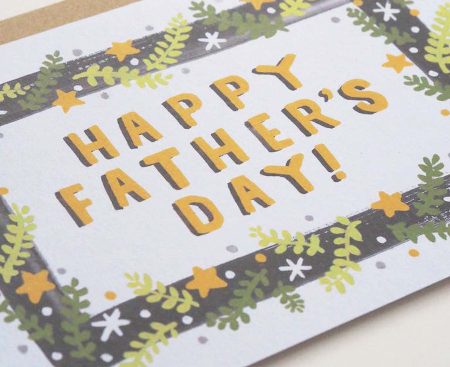 Foliage Border Father's Day Card