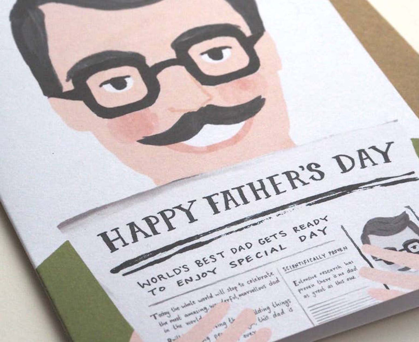 World's Best Dad Headline Father's Day Card