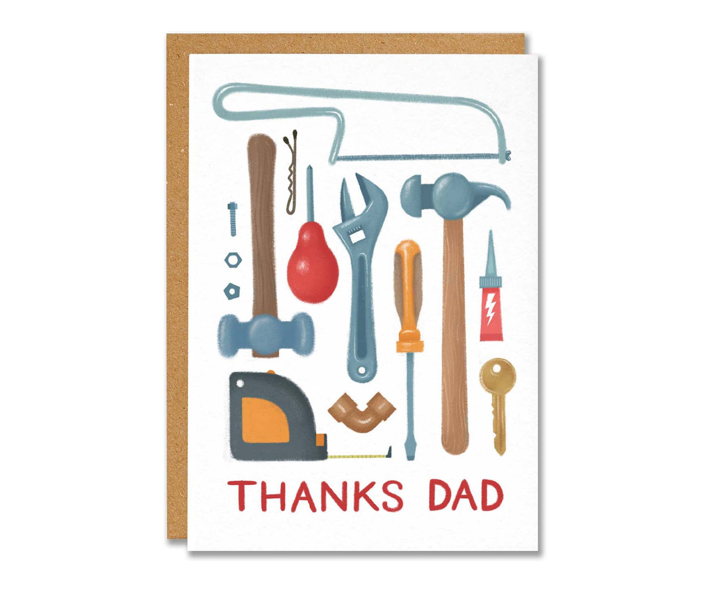 'Thanks Dad' Illustrated Tools Card