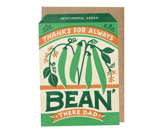 Thanks for Always Bean There Vintage Seed Packet Father's Day Card