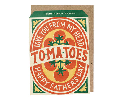 Tomatoes Vintage Seed Packet Father's Day Card