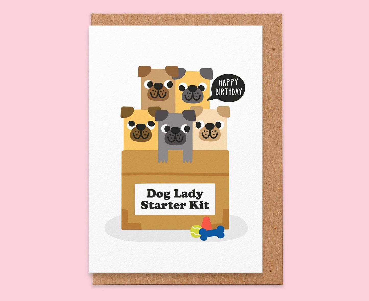 Dog Lady Starter Kit Birthday Card