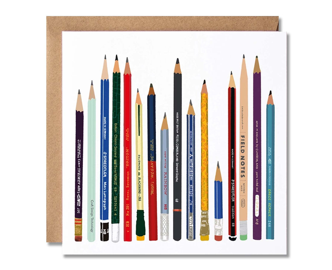 Pencils Illustrated Card – The Letter Arty