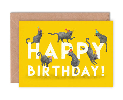 Happy Birthday Cats Birthday Card