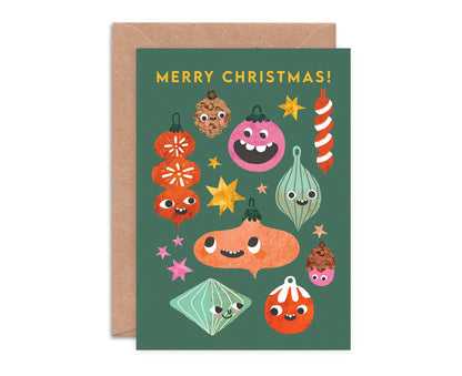 Christmas Funny Faces Pack of 8 Christmas Cards
