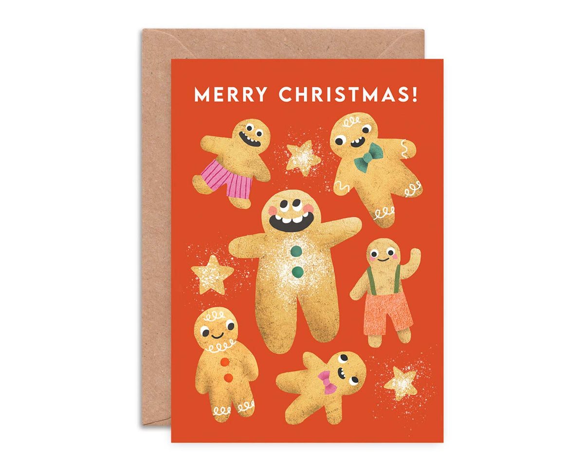Christmas Funny Faces Pack of 8 Christmas Cards