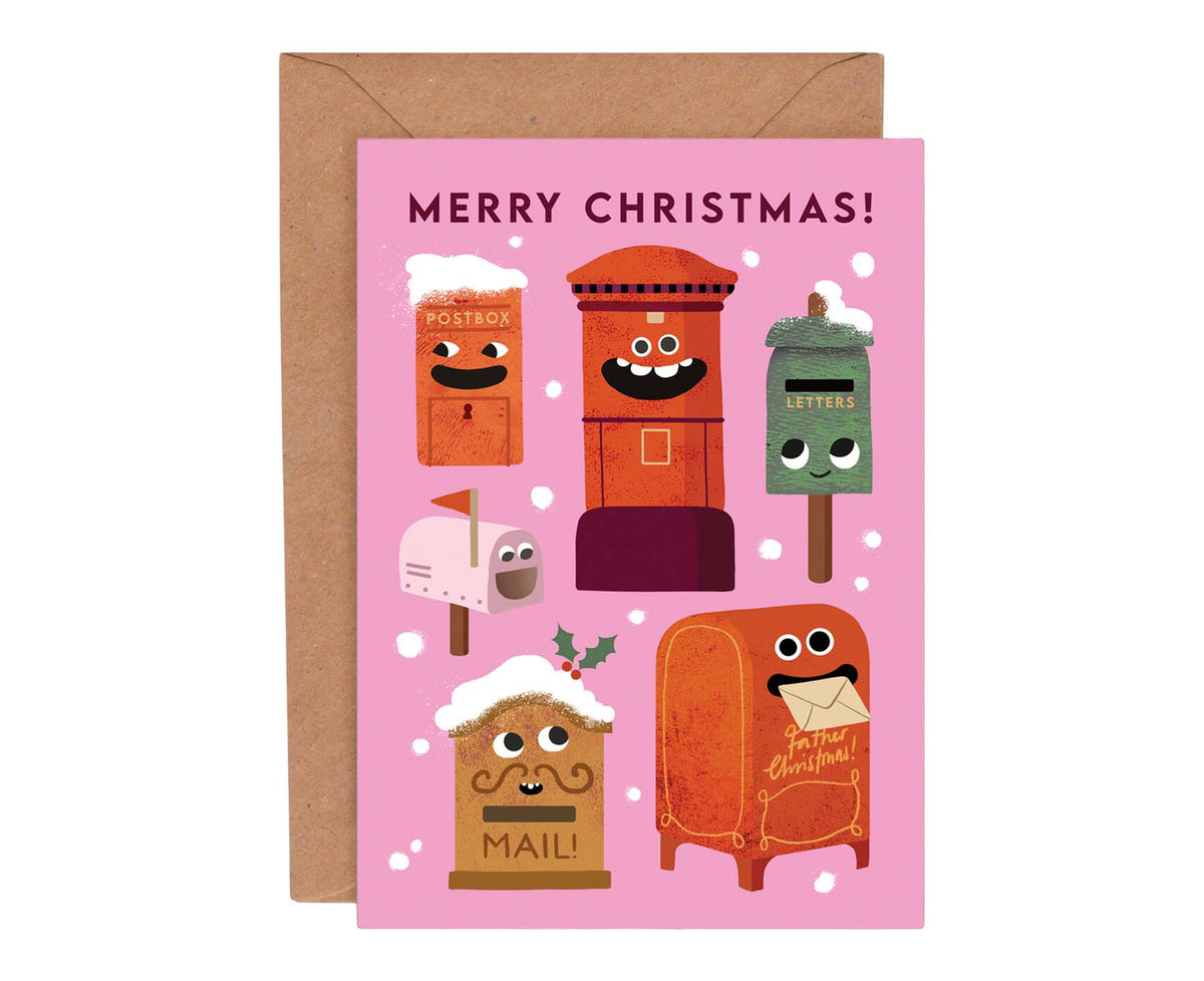 More Christmas Funny Faces Pack of 8 Christmas Cards