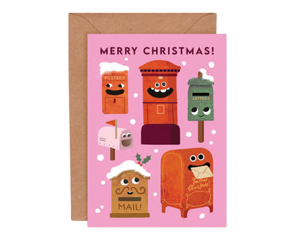 More Christmas Funny Faces Pack of 8 Christmas Cards