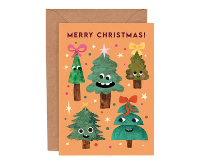 More Christmas Funny Faces Pack of 8 Christmas Cards