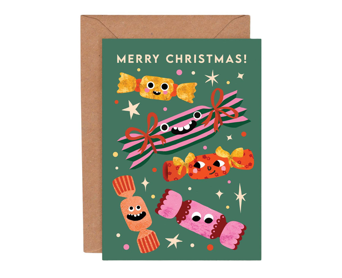 More Christmas Funny Faces Pack of 8 Christmas Cards