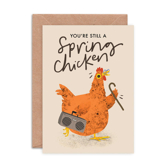 Still a Spring Chicken Birthday Card