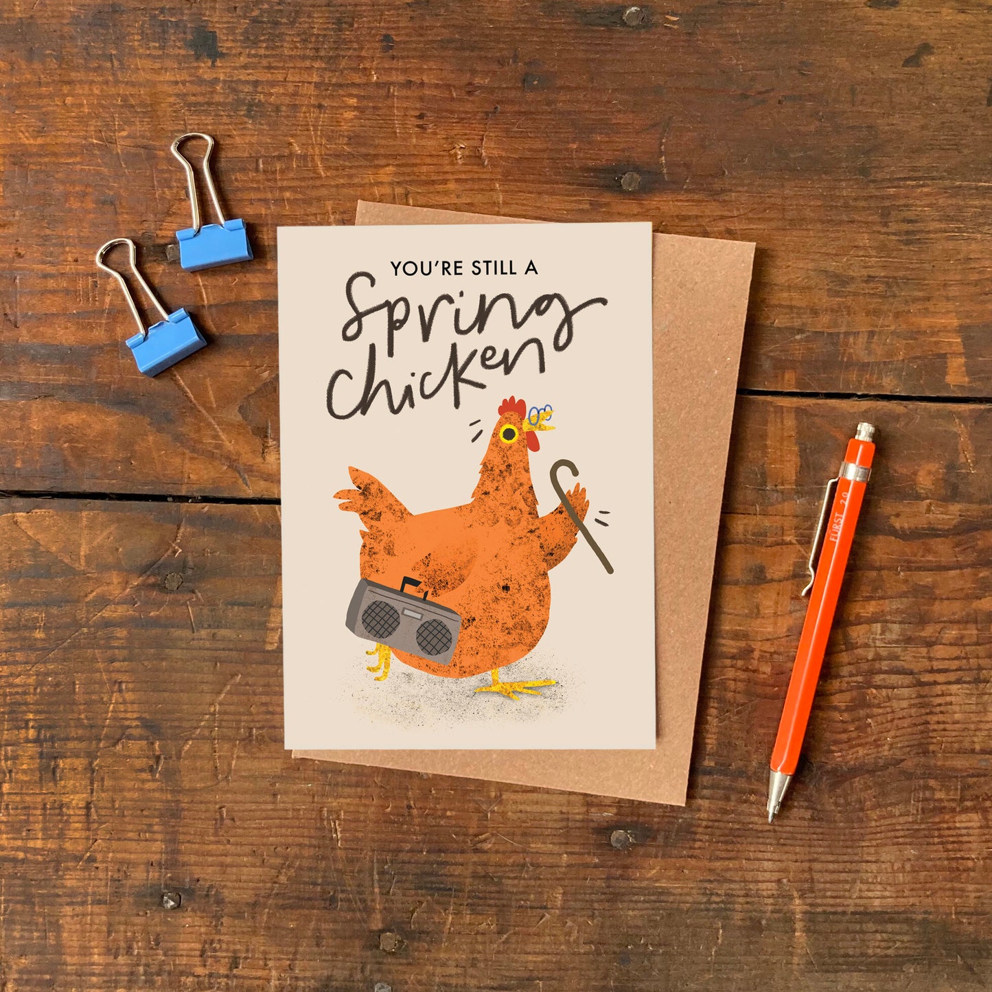 Still a Spring Chicken Birthday Card