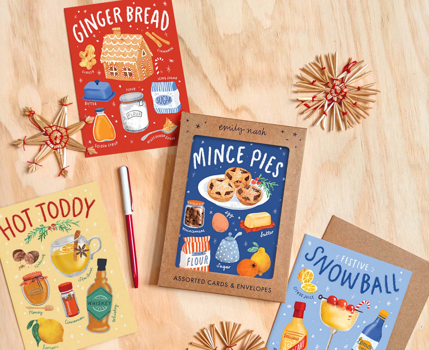 More Christmas Recipes Pack of 8 Christmas Cards