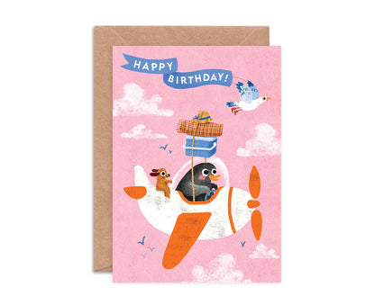 Pack of 6 Animals On The Move Kids Birthday Cards