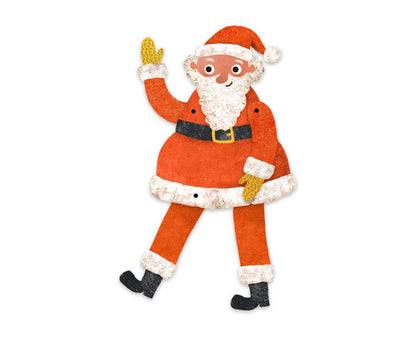 Father Christmas Split Pin Puppet Christmas Card